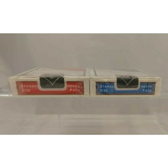 Playing Cards 2 deck Set Bicycle Standard Red&Blue Air Cushion Fisnish USA 2009 - Picture 4 of 9